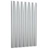 Roof Panels 36 pcs Powder-coated Steel Silver - 60x36 cm