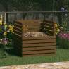 Composter Honey Brown 80x80x78 cm Solid Wood Pine Colour honey brown Size 80 x 80 x 78 cm Quantity in Package 1 