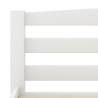 White Solid Pinewood Bed Frame 180x200 cm Super King