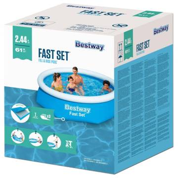 Bestway Fast Set Inflatable Swimming Pool 244x66 cm - Buy Now