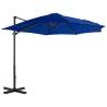 Cantilever Umbrella with Aluminium Pole Azure Blue 300 cm Colour blue Size 300 x 238 cm Quantity in Package 1 