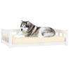 Dog Bed White - Solid Wood Pine 105.5x75.5x28 cm | HipoMarket