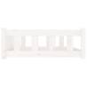 Dog Bed White - Solid Wood Pine 105.5x75.5x28 cm | HipoMarket