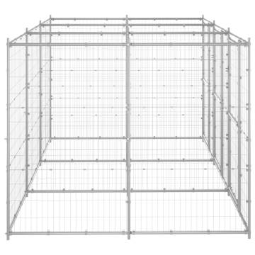 Durable Outdoor Dog Kennel - Galvanised Steel 7.26 m²