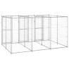 Durable Outdoor Dog Kennel - Galvanised Steel 7.26 m²