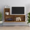 TV Cabinets 3 pcs Honey Brown Solid Wood Pine - Hipo Market