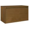 TV Cabinets 3 pcs Honey Brown Solid Wood Pine - Hipo Market