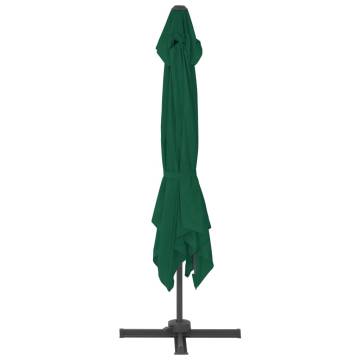 Cantilever Umbrella with Aluminium Pole - Green 300x300 cm