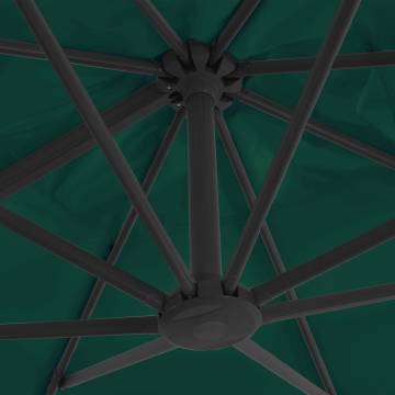 Cantilever Umbrella with Aluminium Pole - Green 300x300 cm