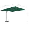 Cantilever Umbrella with Aluminium Pole - Green 300x300 cm