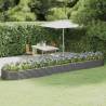 Garden Raised Bed Powder-coated Steel 507x100x36 cm Grey Colour grey Size 507 x 100 x 36 cm Quantity in Package 1 