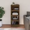 Book Cabinet Honey Brown - Solid Pine Wood 50x35x125.5 cm