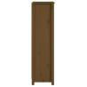 Book Cabinet Honey Brown - Solid Pine Wood 50x35x125.5 cm