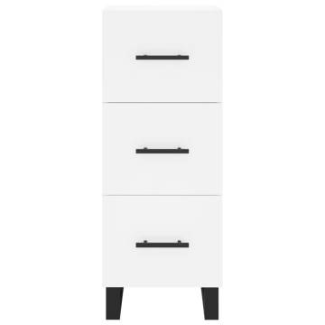 Stylish Highboard White 34.5x34x180 cm | Hipomarket