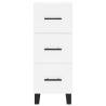 Stylish Highboard White 34.5x34x180 cm | Hipomarket