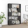 Stylish Grey Book Cabinet Room Divider - 100x24x155 cm