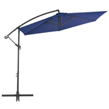 Cantilever Umbrella with Aluminium Pole 300 cm - Blue