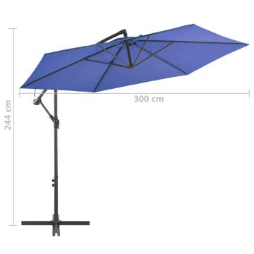 Cantilever Umbrella with Aluminium Pole 300 cm - Blue