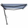 Freestanding Manual Retractable Awning 500x350 cm Blue/White