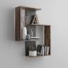 FMD Wall-Mounted Reversed Shelf - Old Style Dark Matera