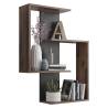FMD Wall-Mounted Reversed Shelf - Old Style Dark Matera