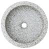 Stylish Grey Round Countertop Basin - 41x14 cm Ceramic