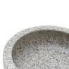 Stylish Grey Round Countertop Basin - 41x14 cm Ceramic