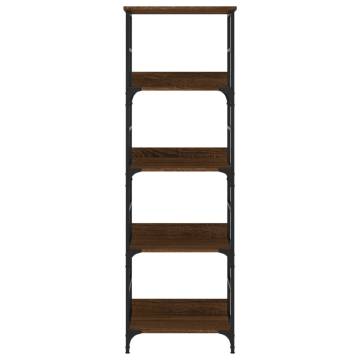 Stylish Brown Oak Bookshelf - 50x33x153 cm | Hipomarket UK