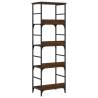 Stylish Brown Oak Bookshelf - 50x33x153 cm | Hipomarket UK