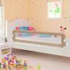 Toddler Safety Bed Rail Taupe 180x42 cm Polyester Colour taupe Size 180 x 42 cm Quantity in Package 1 