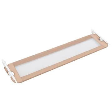 Toddler Safety Bed Rail Taupe - 180x42 cm Polyester