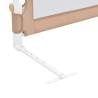 Toddler Safety Bed Rail Taupe - 180x42 cm Polyester