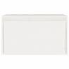 Wall Cabinet White 60x30x35 cm - Solid Pinewood Storage