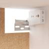 Wall Cabinet White 60x30x35 cm - Solid Pinewood Storage