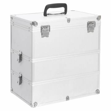 Silver Aluminium Make-up Case | Organize Your Cosmetics