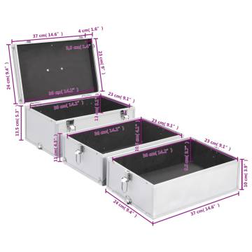 Silver Aluminium Make-up Case | Organize Your Cosmetics