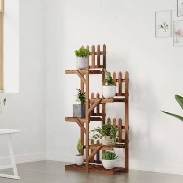 Wooden Flower Stand 60x25x130 cm - Durable Fir Display Rack