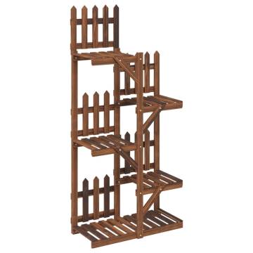 Wooden Flower Stand 60x25x130 cm - Durable Fir Display Rack