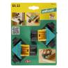 Wolfcraft Corner Clamps ES 22 - 2 Pieces for Easy Assembly