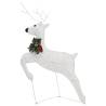 Christmas Reindeers 2 pcs White with 40 LEDs - Festive Decor