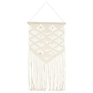 Handmade Macrame Wall Hanger - 40x80 cm Cotton Decor