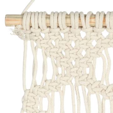 Handmade Macrame Wall Hanger - 40x80 cm Cotton Decor