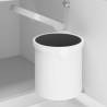 Kitchen Built-in Dust Bin Plastic 8 L Colour white Size 26.5 x 26.5 cm Number of bins 1 