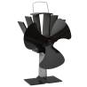 Heat Powered Stove Fan 3 Blades Black Size 14.5 x 12 x 21.5 cm (3 blades) 