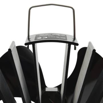 Heat Powered Stove Fan 3 Blades Black | Efficient Heating Solution