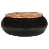 Coffee Table Black 68x68x30 cm Solid Reclaimed Wood Colour black Size 68 x 30 cm Quantity in Package 1 