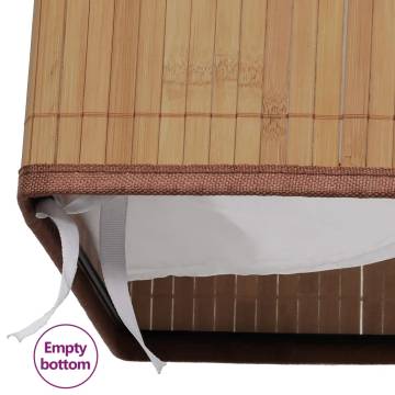 Bamboo Laundry Bin Rectangular Natural | Stylish & Functional