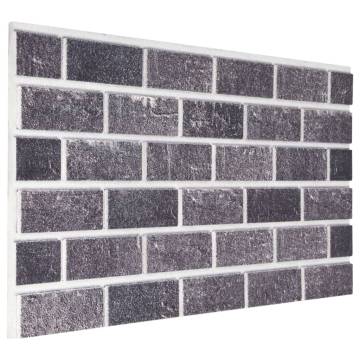 3D Wall Panels - Black & Grey Brick Design (10 pcs EPS)