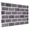 3D Wall Panels - Black & Grey Brick Design (10 pcs EPS)