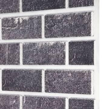 3D Wall Panels - Black & Grey Brick Design (10 pcs EPS)